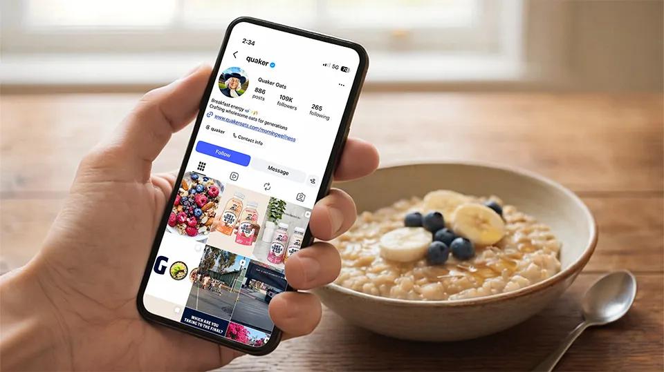Follow Quaker® on Instagram